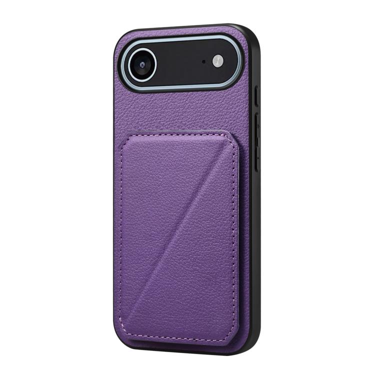D04 Calf Texture Dual Card Slot Holder Phone Case, For iPhone 17 Pro Max, For iPhone 17 Pro, For iPhone 17, For iPhone 17 Air, For iPhone 7 / 8 / SE 2022, For iPhone 16 Pro Max