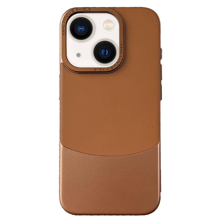 Napa Texture PC + Leather Phone Case, For iPhone 14 Plus, For iPhone 14