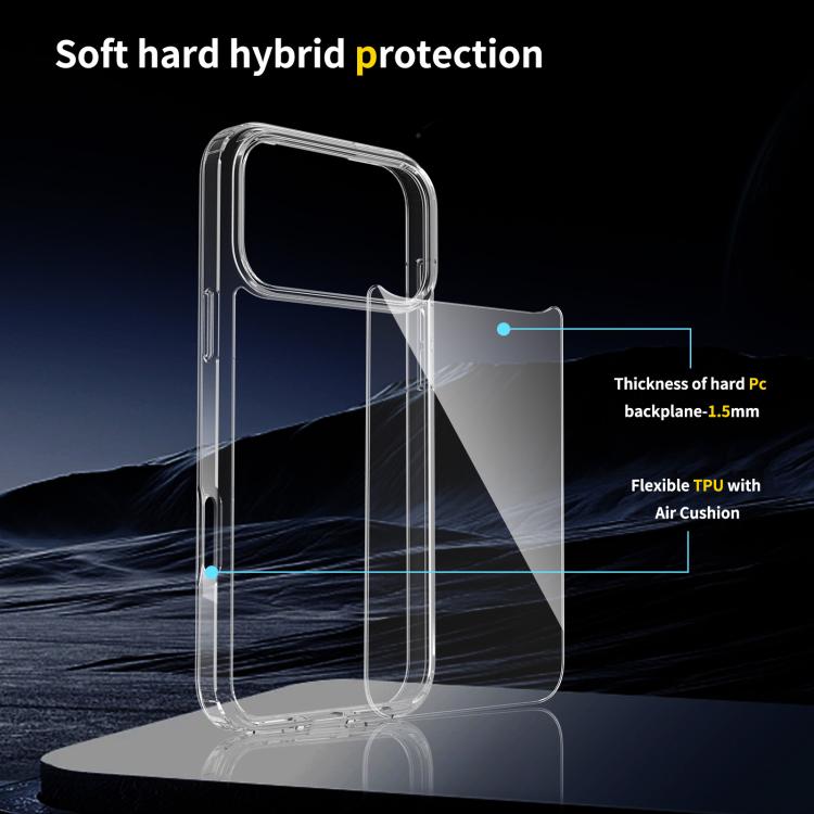 Coque de téléphone en TPU acrylique anti-rayures, pour iPhone 16 Pro Max, iPhone 16 Pro, iPhone 16 Plus, iPhone 16, iPhone 16e