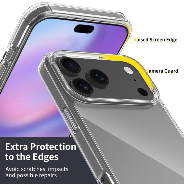 Coque de téléphone en TPU acrylique anti-rayures, pour iPhone 16 Pro Max, iPhone 16 Pro, iPhone 16 Plus, iPhone 16, iPhone 16e