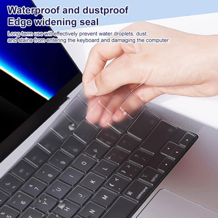 ZGA Contact Invisible TPU Keyboard Protective Film, For MacBook Pro 16.2 inch 2021, For MacBook Pro 14.2 inch 2021, For MacBook Air 13.6 inch A2681 2022, For MacBook Air 13.3 inch 2020, For MacBook Pro 13.3 inch 2020