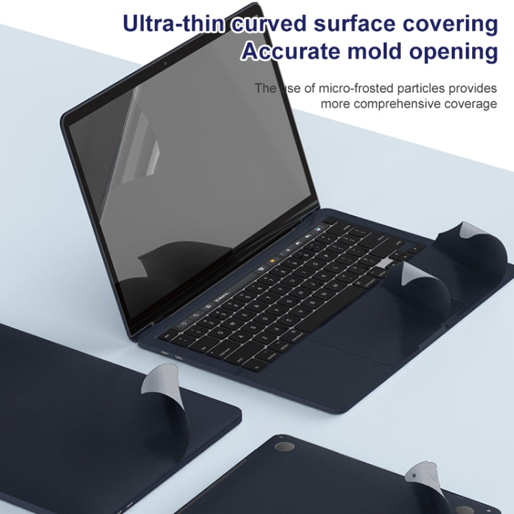 ZGA 5 in 1 Laptop All-round Protective Film, For MacBook Pro 16.2 inch 2021, For MacBook Pro 14.2 inch 2021, For MacBook Pro 13.3 inch 2020