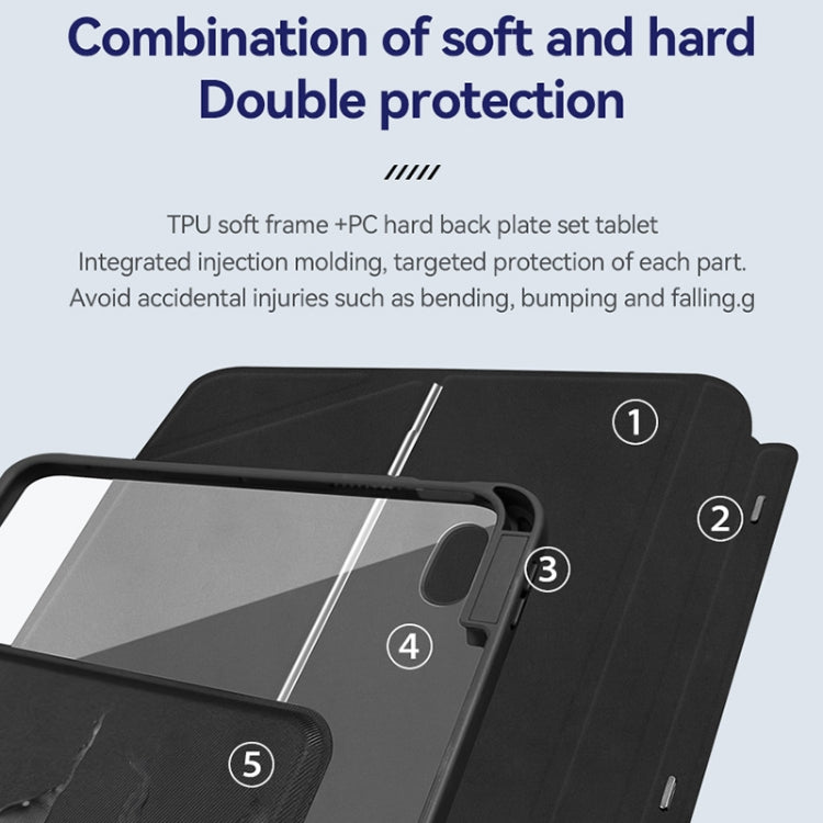 ZGA K01 Wireless Bluetooth Magnetic Keyboard Tablet Leather Case, For iPad Pro 12.9, For iPad Pro 11, For iPad 10th Gen 10.9 2022, For iPad 10.2