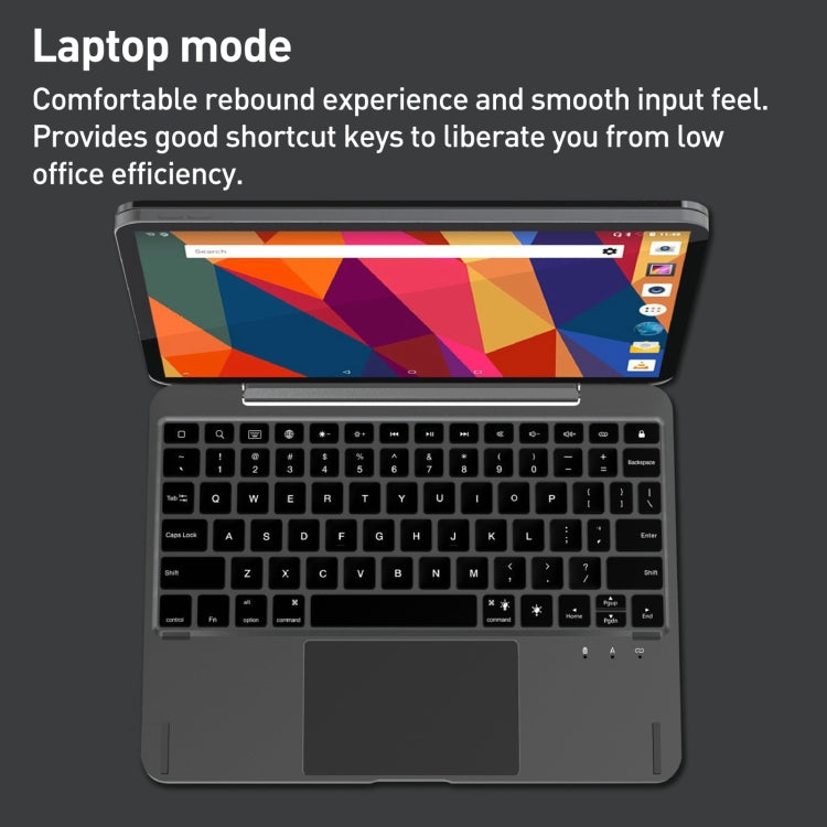Étui en cuir avec clavier tactile Bluetooth en alliage d'aluminium, pour iPad Pro 11 (2022/2021/2020/2018/Air 4/5), pour iPad Pro 12.9 (2020/2021/2022)