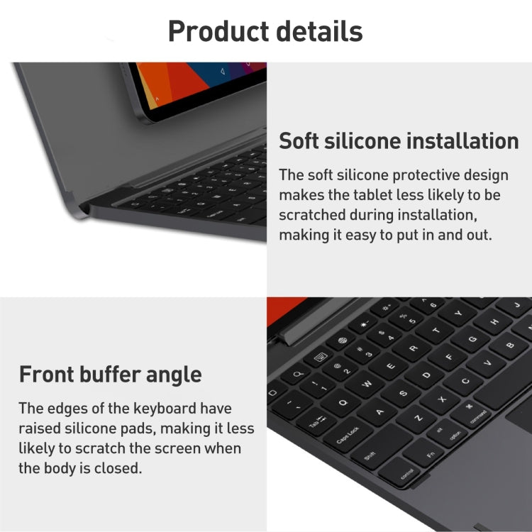Étui en cuir avec clavier tactile Bluetooth en alliage d'aluminium, pour iPad Pro 11 (2022/2021/2020/2018/Air 4/5), pour iPad Pro 12.9 (2020/2021/2022)