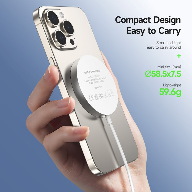 DUZZONA W18 15W Qi2 MagSafe Magnetic Suction Wireless Charger, W18
