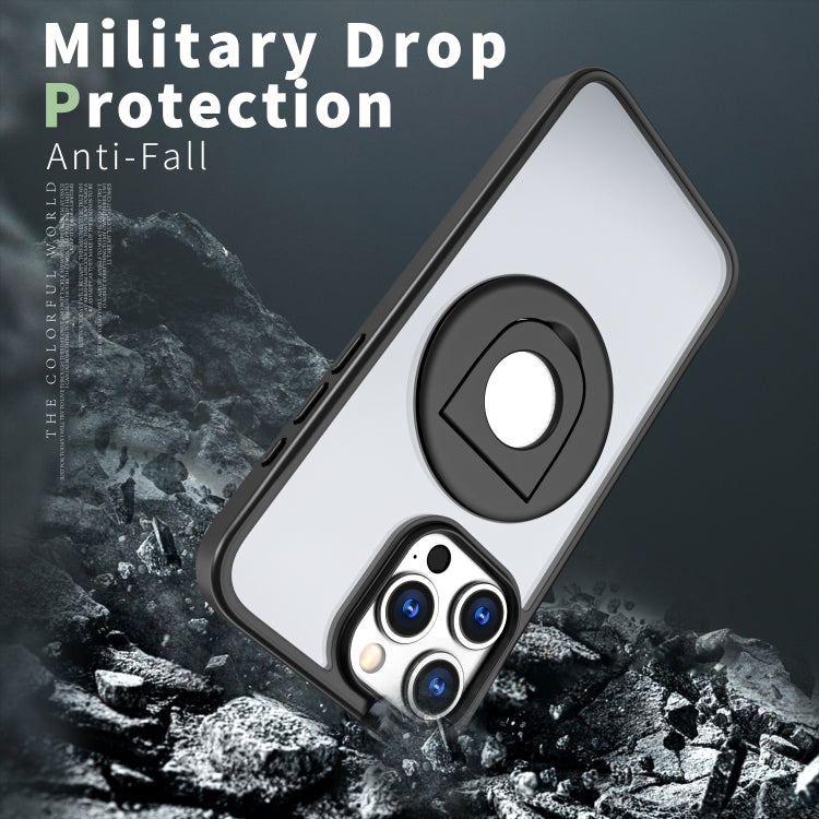 Transparent U-Ring Holder MagSafe Magnetic Phone Case, For iPhone 15 Pro Max, For iPhone 14 Pro Max, For iPhone 13 Pro Max / 12 Pro Max