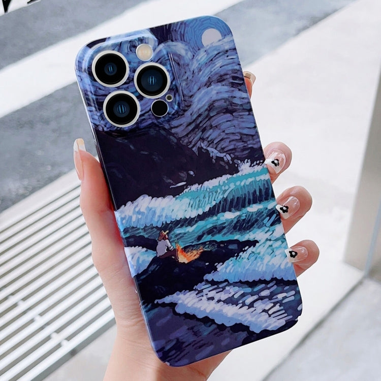 Precise Hole Oil Painting Pattern PC Phone Case