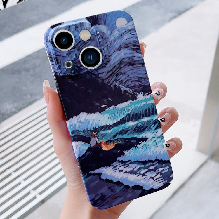 Precise Hole Oil Painting Pattern PC Phone Case