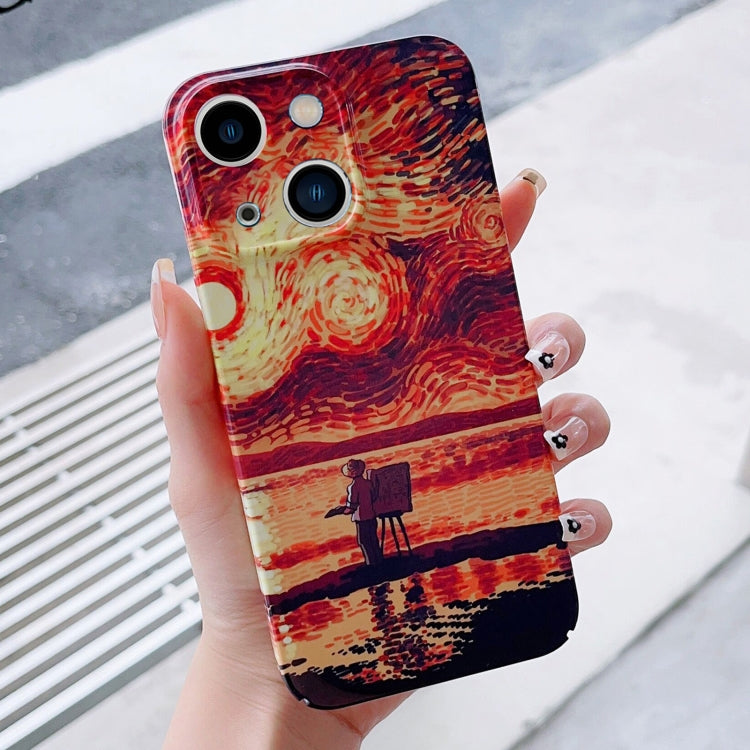 Precise Hole Oil Painting Pattern PC Phone Case