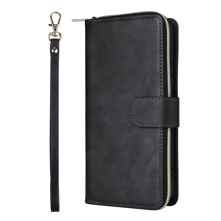 9-Card Slots Zipper Wallet Bag Leather Phone Case, For Redmi Note 13 Pro+, For Redmi Note 12 4G Global, For Redmi Note 11 Pro Global