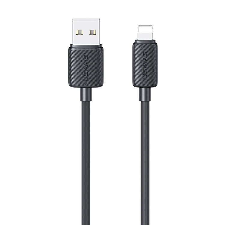 USAMS US-SJ694 USB to 8 Pin 2.4A Striped Fast Charge Data Cable, 2m, 3m, 1m
