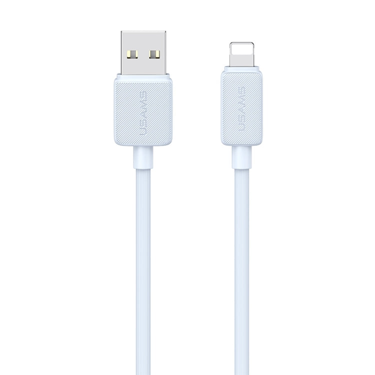 USAMS US-SJ694 USB to 8 Pin 2.4A Striped Fast Charge Data Cable, 2m, 3m, 1m