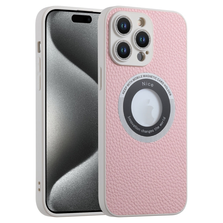 Litchi Texture MagSafe TPU Full Coverage Shockproof Phone Case, For iPhone 15 Pro Max, For iPhone 15 Pro, For iPhone 15 Plus, For iPhone 15