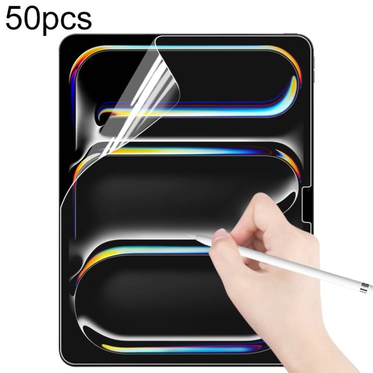 50pcs Matte Paperfeel Screen Protector, For iPad Air 13 2026 / 2025 / 2024, For iPad Air 11 2026 / 2025 / 2024, For iPad Pro 13 2025 / 2024, For iPad Pro 11 2025 / 2024, For iPad 2025, For iPad 2022