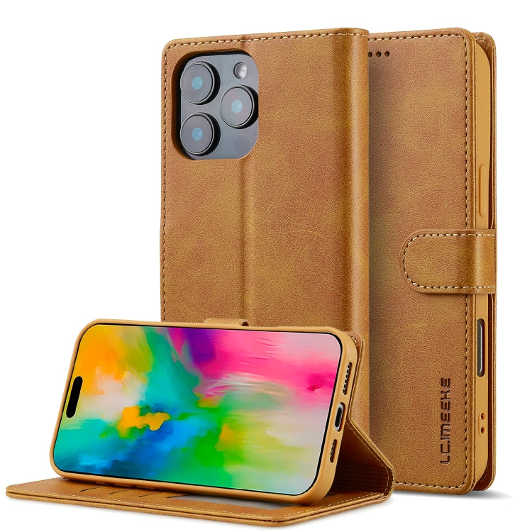 LC.IMEEKE Calf Texture Horizontal Flip Leather Case, For iPhone Air, For iPhone 16 Pro Max