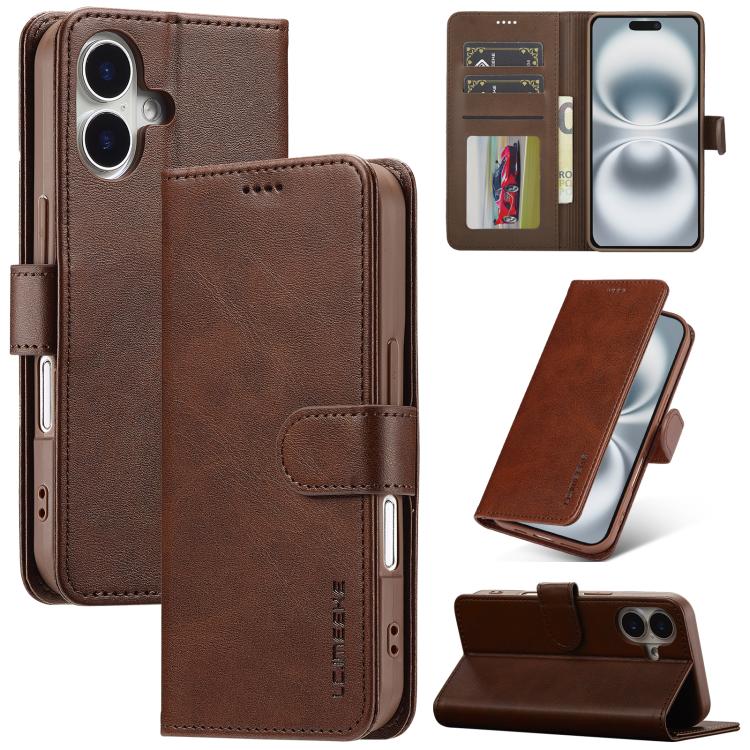 LC.IMEEKE Calf Texture Horizontal Flip Leather Case