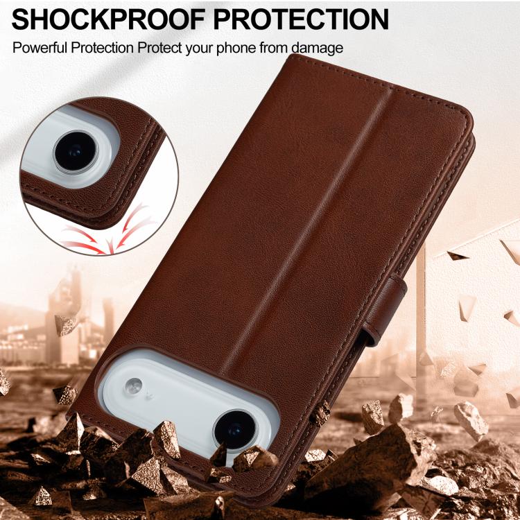 LC.IMEEKE Calf Texture Horizontal Flip Leather Case, For iPhone Air, For iPhone 16 Pro Max