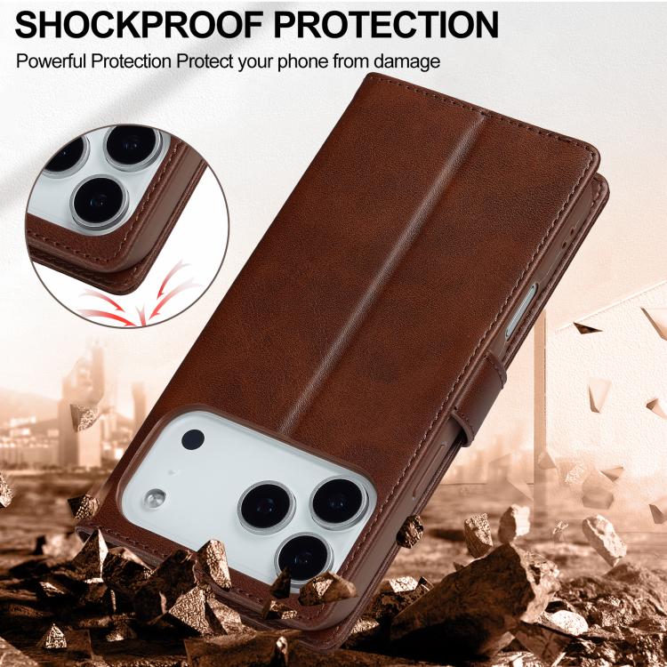 LC.IMEEKE Calf Texture Horizontal Flip Leather Case, For iPhone 18 Pro / 17 Pro, For iPhone 18 Pro Max / 17 Pro Max, For iPhone 16e / 17e, For iPhone 17