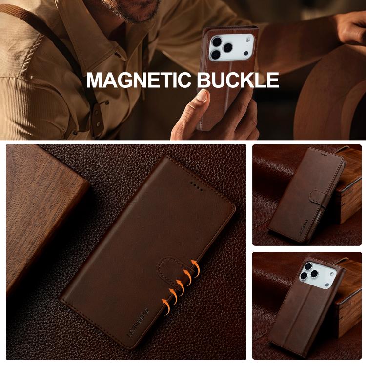 LC.IMEEKE Calf Texture Horizontal Flip Leather Case, For iPhone 18 Pro / 17 Pro, For iPhone 18 Pro Max / 17 Pro Max, For iPhone 16e / 17e, For iPhone 17