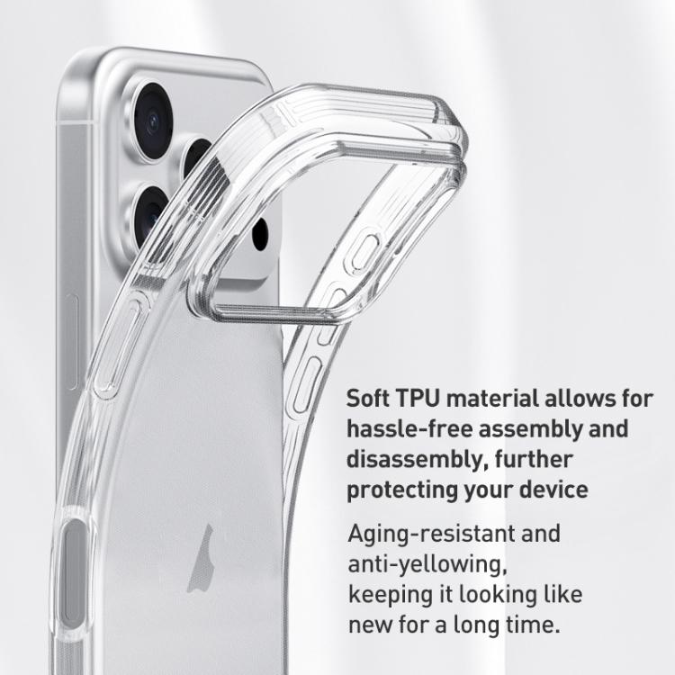 ZGA Clear TPU Shockproof Phone Case, For iPhone 17 Pro Max, For iPhone 17 Pro, For iPhone 17, For iPhone Air