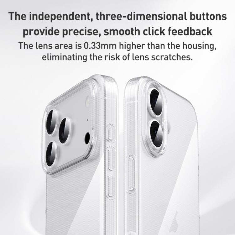 ZGA Clear TPU Shockproof Phone Case, For iPhone 17 Pro Max, For iPhone 17 Pro, For iPhone 17, For iPhone Air
