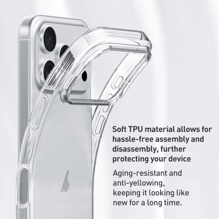 ZGA Clear TPU Shockproof Phone Case, For iPhone 18 Pro, For iPhone 18 Pro Max