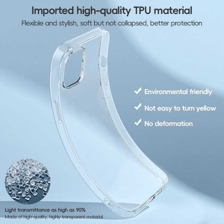 Coque antichoc transparente en TPU ZGA pour iPhone 16e, 16 Pro Max, 16 Pro, 16 Plus, 16, 15 Pro Max, 15 Pro, 15 Plus, 15
