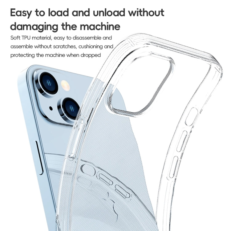 Coque antichoc transparente en TPU ZGA pour iPhone 16e, 16 Pro Max, 16 Pro, 16 Plus, 16, 15 Pro Max, 15 Pro, 15 Plus, 15