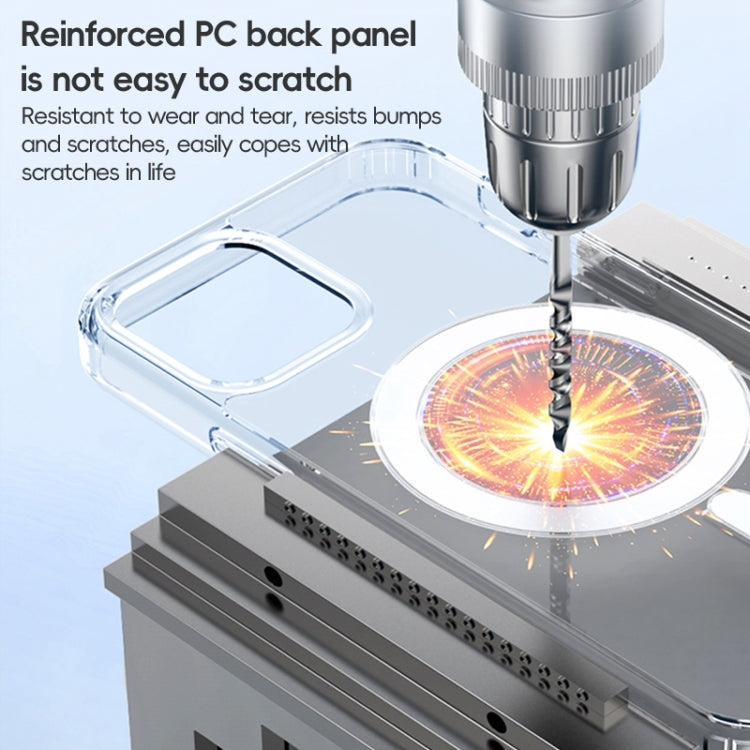 ZGA Magsafe Clear PC Hybrid TPU Phone Case, For iPhone 16e, For iPhone 16 Pro Max, For iPhone 16 Plus, For iPhone 16, For iPhone 15 Pro, For iPhone 15 Plus, For iPhone 15