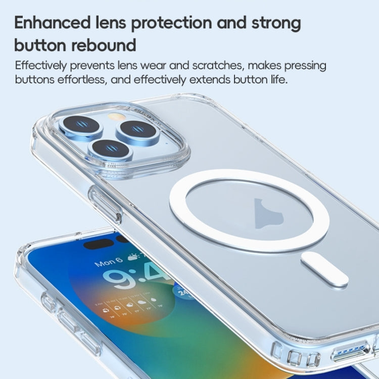 ZGA Magsafe Clear PC Hybrid TPU Phone Case, For iPhone 16e, For iPhone 16 Pro Max, For iPhone 16 Pro, For iPhone 16 Plus, For iPhone 16, For iPhone 15 Pro, For iPhone 15 Plus, For iPhone 15