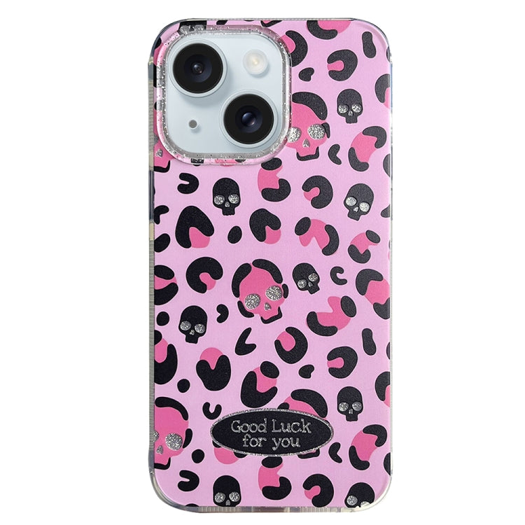 Coque de téléphone en PC et TPU à imprimé léopard pailleté, pour iPhone 15 Pro Max, pour iPhone 15 Pro, pour iPhone 15, pour iPhone 14, pour iPhone 14 Pro, pour iPhone 14 Pro Max, pour iPhone 13 Pro Max, pour iPhone 13 Pro, pour iPhone 13