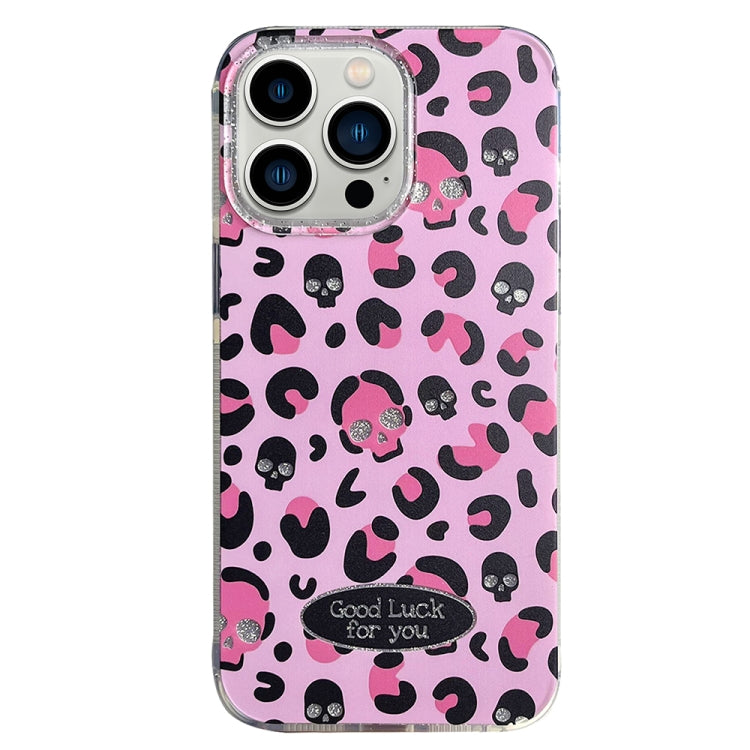 Glitter Powder Leopard Print PC + TPU Phone Case, For iPhone 15 Pro Max, For iPhone 15 Pro, For iPhone 15, For iPhone 14, For iPhone 14 Pro, For iPhone 14 Pro Max, For iPhone 13 Pro Max, For iPhone 13 Pro, For iPhone 13