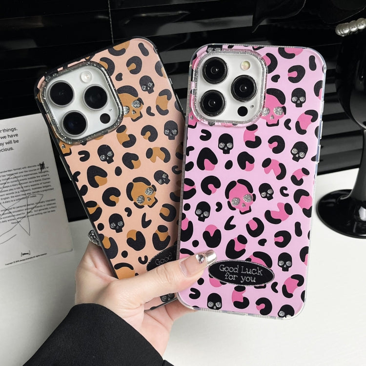 Glitter Powder Leopard Print PC + TPU Phone Case, For iPhone 15 Pro Max, For iPhone 15 Pro, For iPhone 15, For iPhone 14, For iPhone 14 Pro, For iPhone 14 Pro Max, For iPhone 13 Pro Max, For iPhone 13 Pro, For iPhone 13