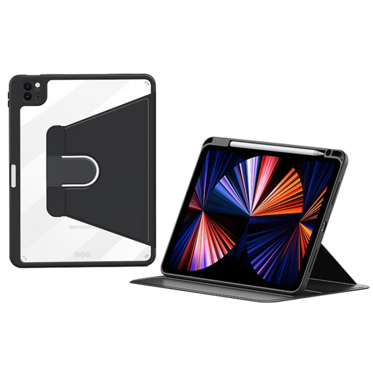 ZGA Tri-Fold 360 Rotation Smart Leather Tablet Case