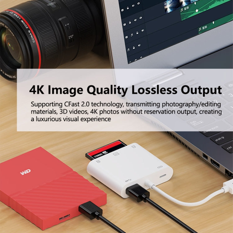 7 in 1 USB 3.0 + 8 Pin Interface Multi-function OTG Card Reader, 7 in 1 USB 3.0 + 8 Pin