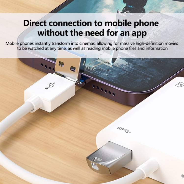 7 in 1 USB 3.0 + 8 Pin Interface Multi-function OTG Card Reader, 7 in 1 USB 3.0 + 8 Pin