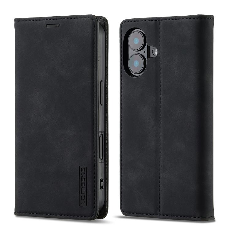 LC.IMEEKE Strong Magnetism Microfiber Leather Phone Case, For iPhone 17e / 16e, For iPhone 17 Pro Max, For iPhone 17 Pro, For iPhone 17