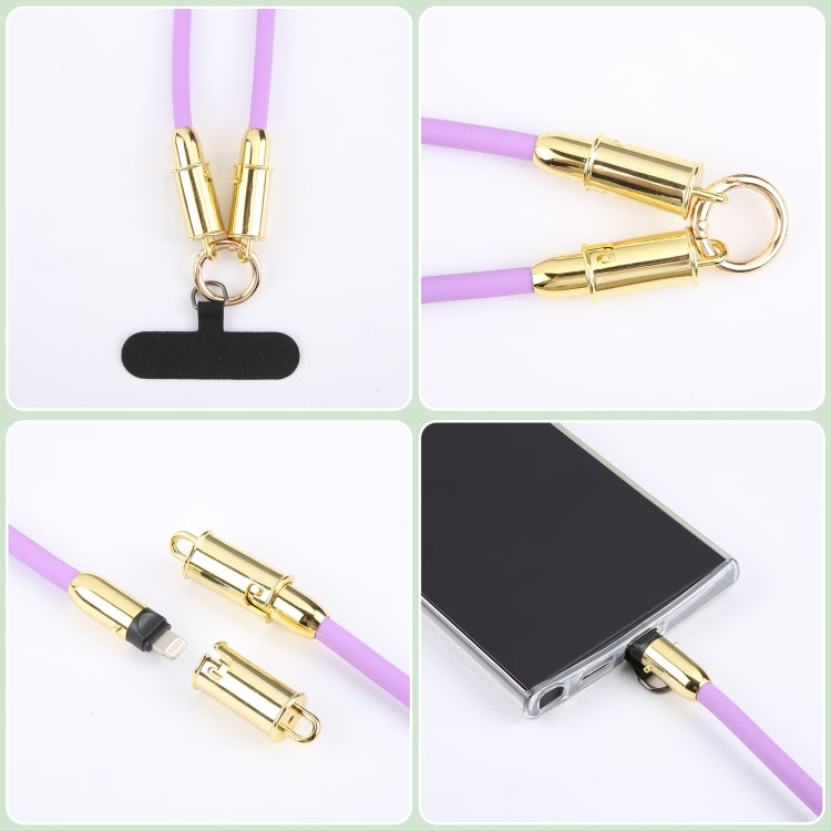 Câble de données anti-perte pour téléphone, cordon bandoulière, longueur : 1,2 m, Type-C vers 8 broches en silicone, Type-C vers Type-C en silicone, Type-C vers Type-C tressé
