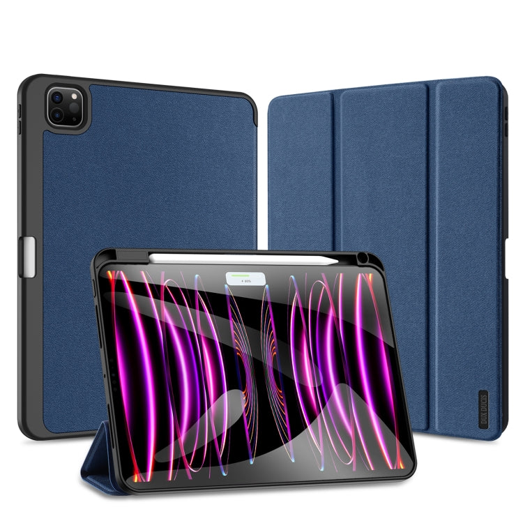 DUX DUCIS Domo Series Cloth Texture Magnetic Leather Tablet Case, For iPad mini 8 2026, For iPad Air 13 2024 / 2025 / 2026, For iPad Pro 13 2025 / 2024, For iPad Pro 11 2025 / 2024