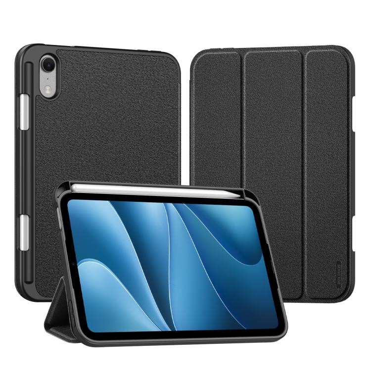 DUX DUCIS Domo Series Cloth Texture Magnetic Leather Tablet Case, For iPad mini 8 2026, For iPad Air 13 2024 / 2025 / 2026, For iPad Pro 13 2025 / 2024, For iPad Pro 11 2025 / 2024