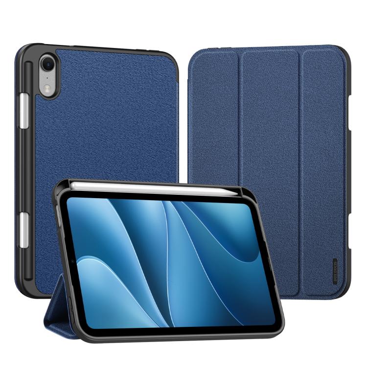 DUX DUCIS Domo Series Cloth Texture Magnetic Leather Tablet Case, For iPad mini 8 2026, For iPad Air 13 2024 / 2025 / 2026, For iPad Pro 13 2025 / 2024, For iPad Pro 11 2025 / 2024
