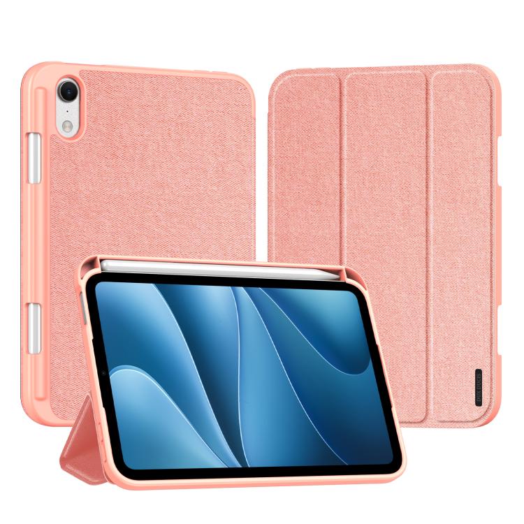 DUX DUCIS Domo Series Cloth Texture Magnetic Leather Tablet Case, For iPad mini 8 2026, For iPad Air 13 2024 / 2025 / 2026, For iPad Pro 13 2025 / 2024, For iPad Pro 11 2025 / 2024