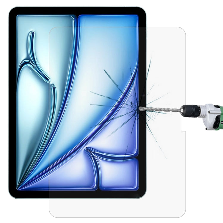 Film en verre trempé antidéflagrant 9H 2,5D de 0,26 mm pour iPad Air 11 (2025/2024), iPad Air 13 (2025/2024), iPad Pro 13 (2024) et iPad Pro 11 (2024).