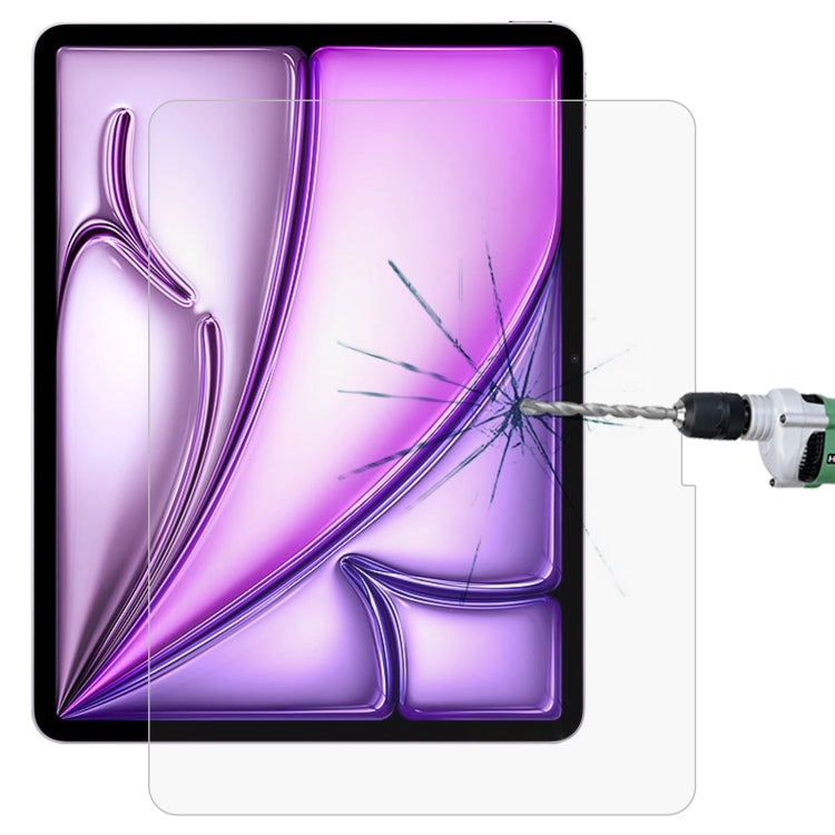 Film en verre trempé antidéflagrant 9H 2,5D de 0,26 mm pour iPad Air 11 (2025/2024), iPad Air 13 (2025/2024), iPad Pro 13 (2024) et iPad Pro 11 (2024).