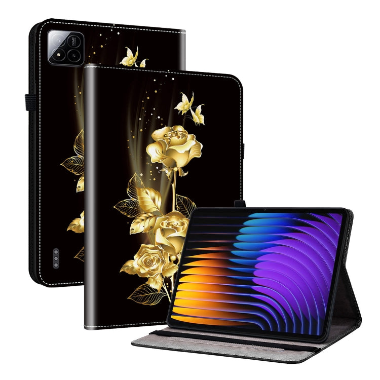 Crystal Texture Painted Leather Tablet Case