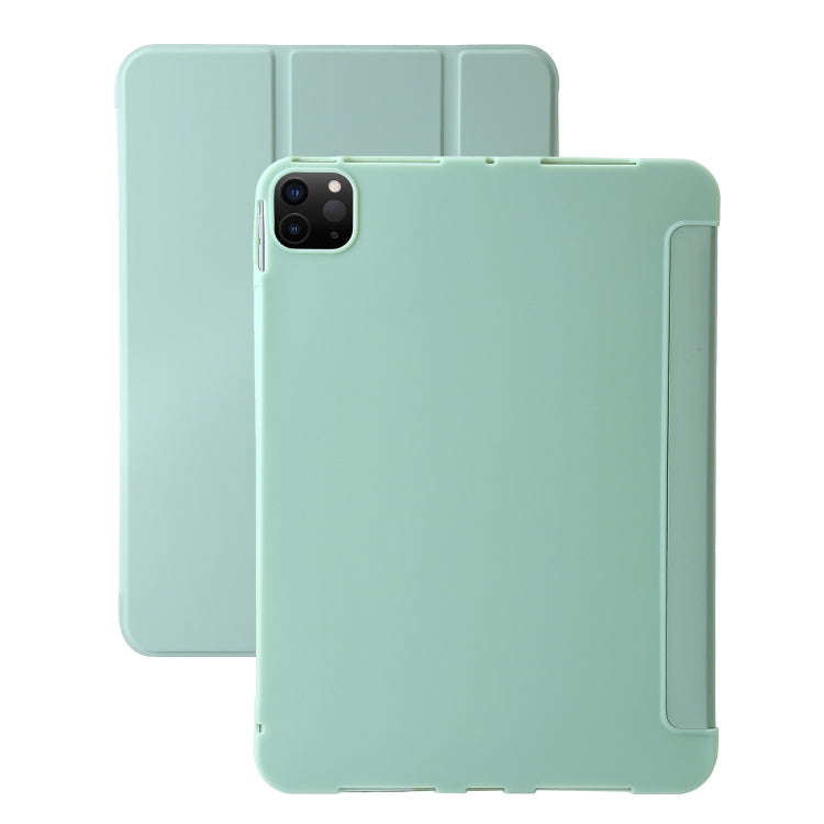 Étui à rabat en cuir pour tablette, trois volets, pour iPad Pro 13 (2024) et iPad Pro 11 (2024).