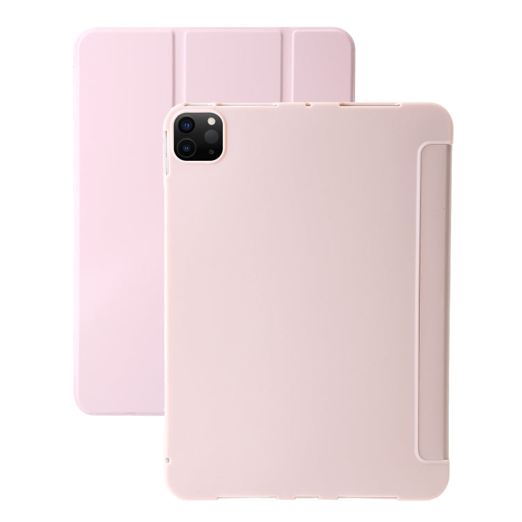 Three-fold Holder Flip Tablet Leather Case, For iPad Pro 13 2025 / 2024, For iPad Pro 11 2025 / 2024