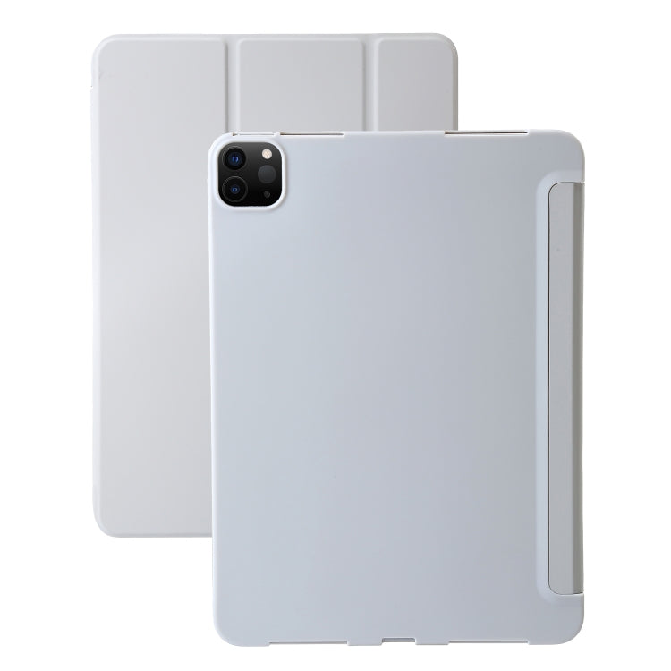 Étui à rabat en cuir pour tablette, trois volets, pour iPad Pro 13 (2024) et iPad Pro 11 (2024).