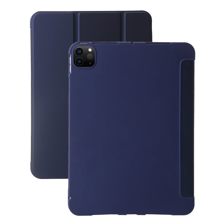 Étui à rabat en cuir pour tablette, trois volets, pour iPad Pro 13 (2024) et iPad Pro 11 (2024).